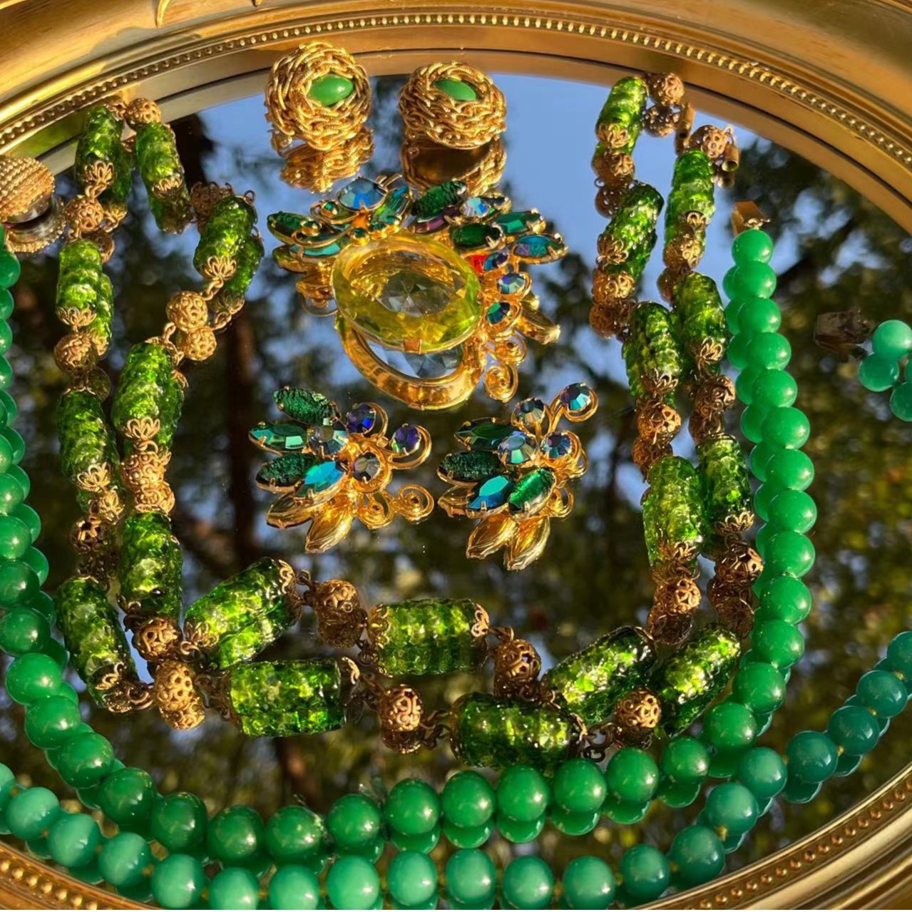 合金耳饰 中古饰品vintage