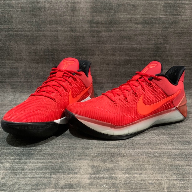44.5码/科比 AD 12 University Red 大学红 全新 未下地 篮球鞋