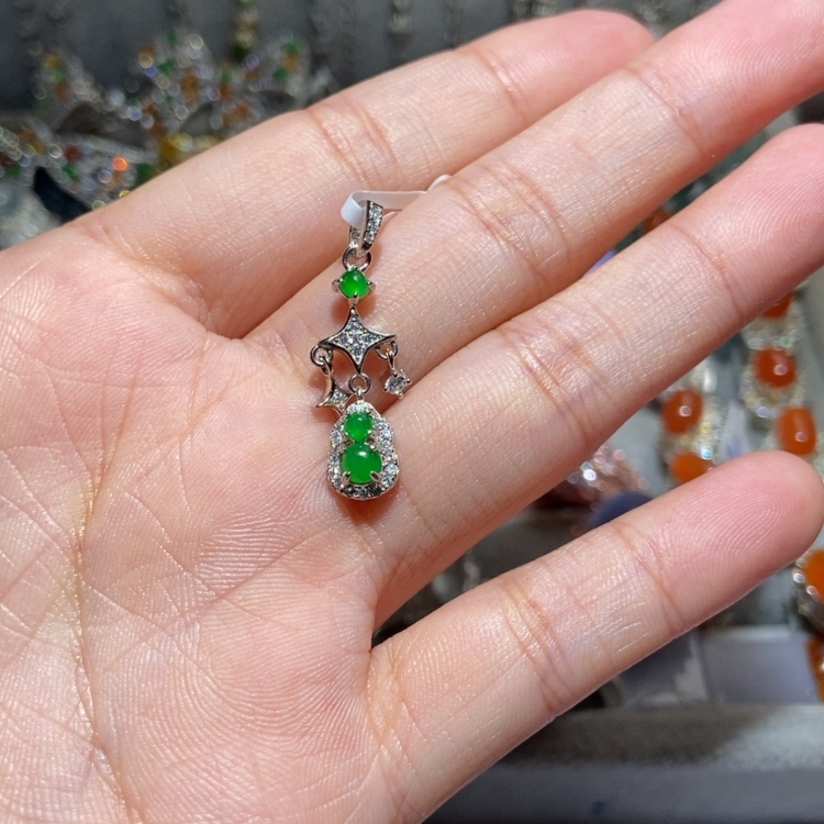 【闪购商品】定制翡翠银S925镶嵌