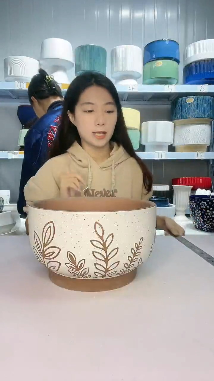 【闪购商品】紫砂花盆叶子25*15-瑕疵