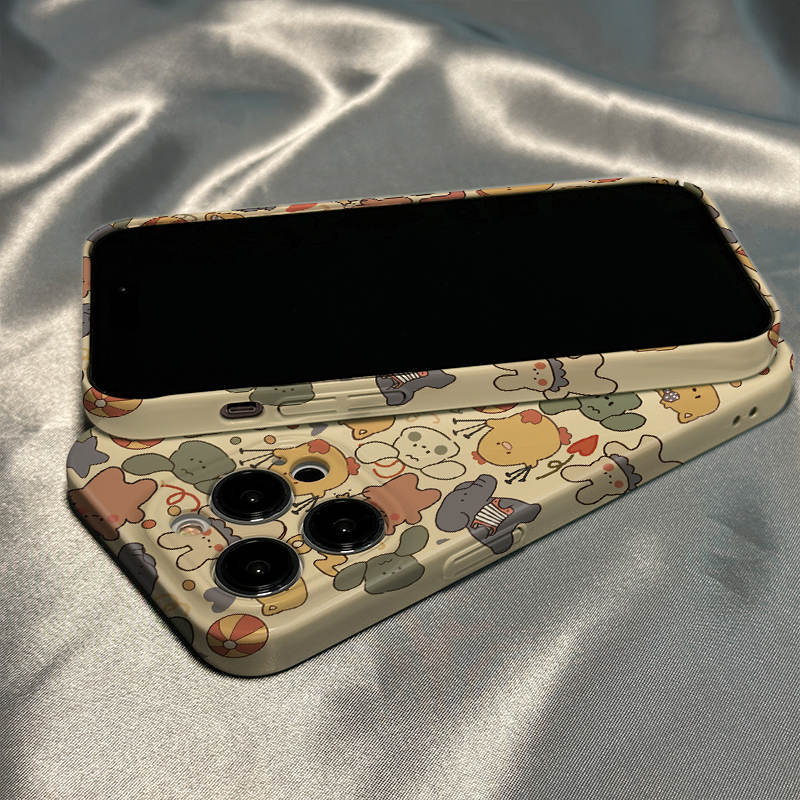 适用菲林壳苹果14手机壳iphone13全包精孔12硬壳11网红情侣xs手机