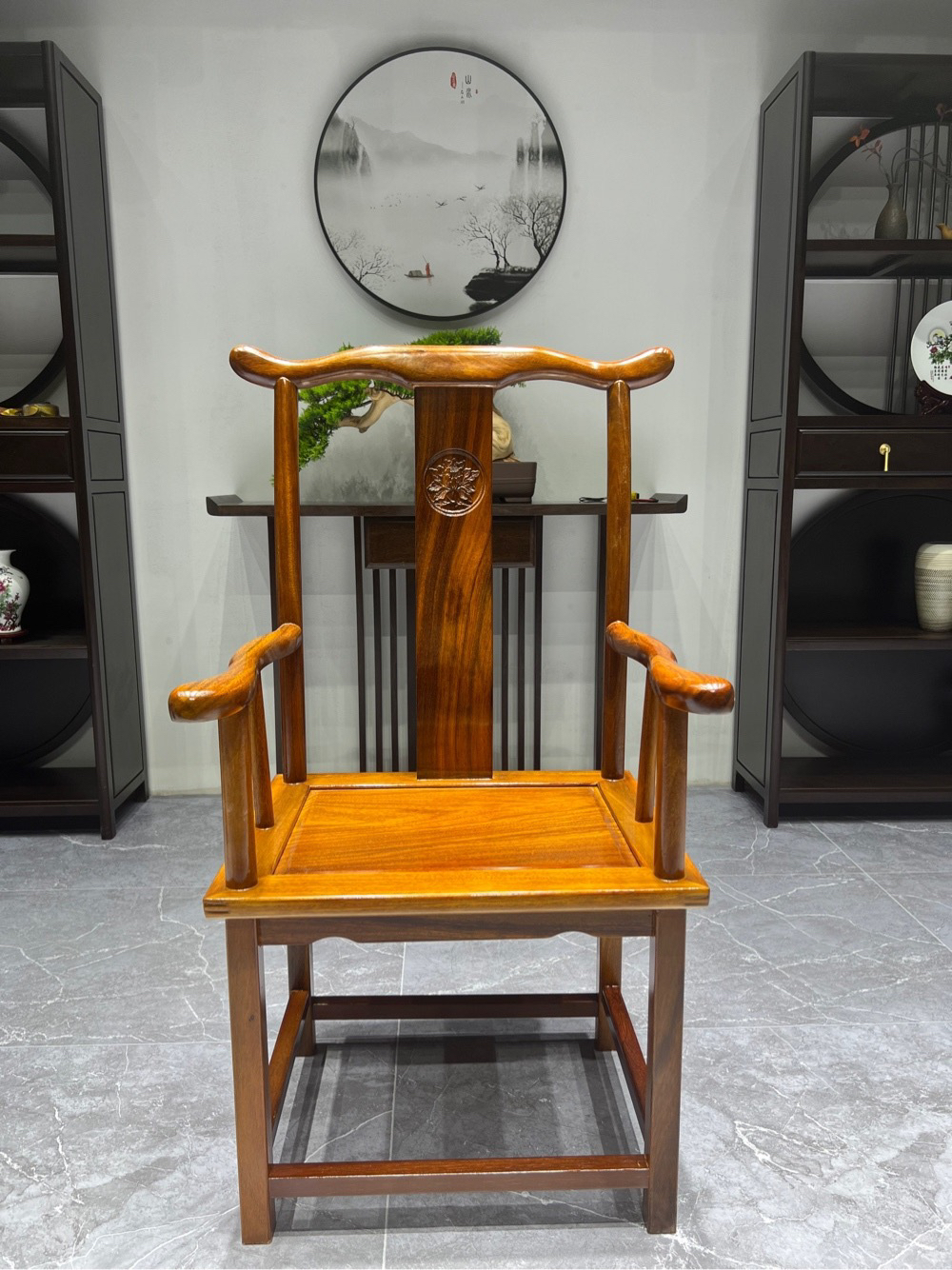 官帽椅新中式家用实木椅桌椅古典简约