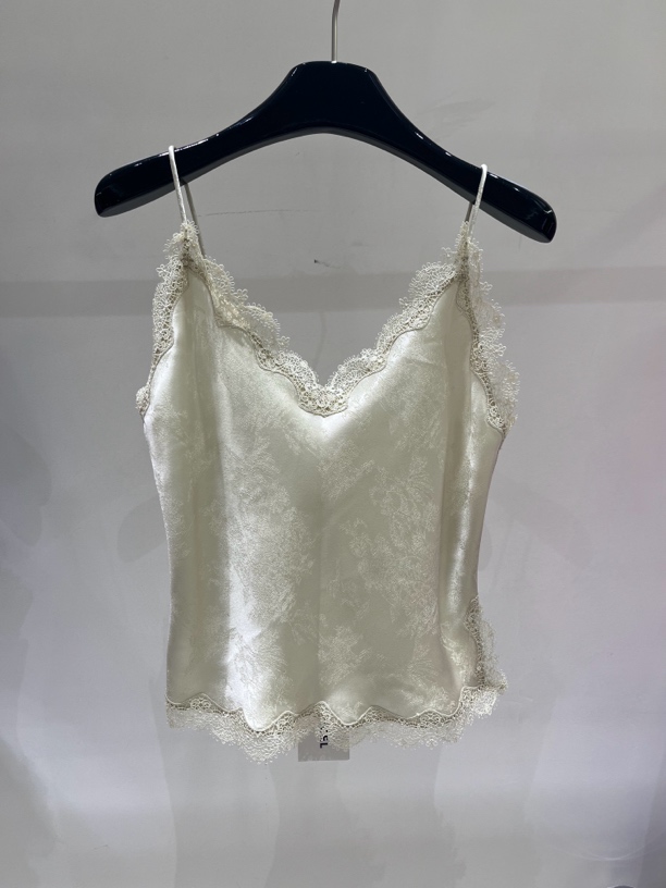 Black Tiger】3色法式醋酸蕾丝边吊带