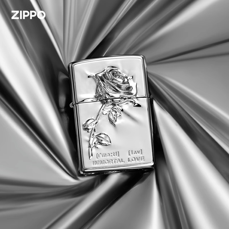 ZIPPO/之宝打火机太仓版塑封戒指玫瑰防风原装男士送礼TCJ1H1X1