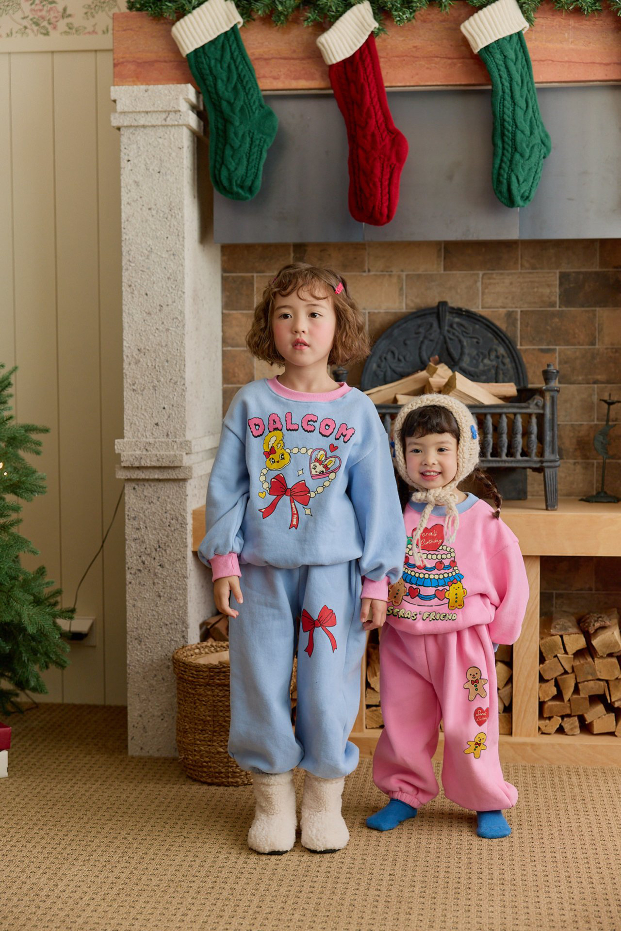 韩国儿童套装加绒