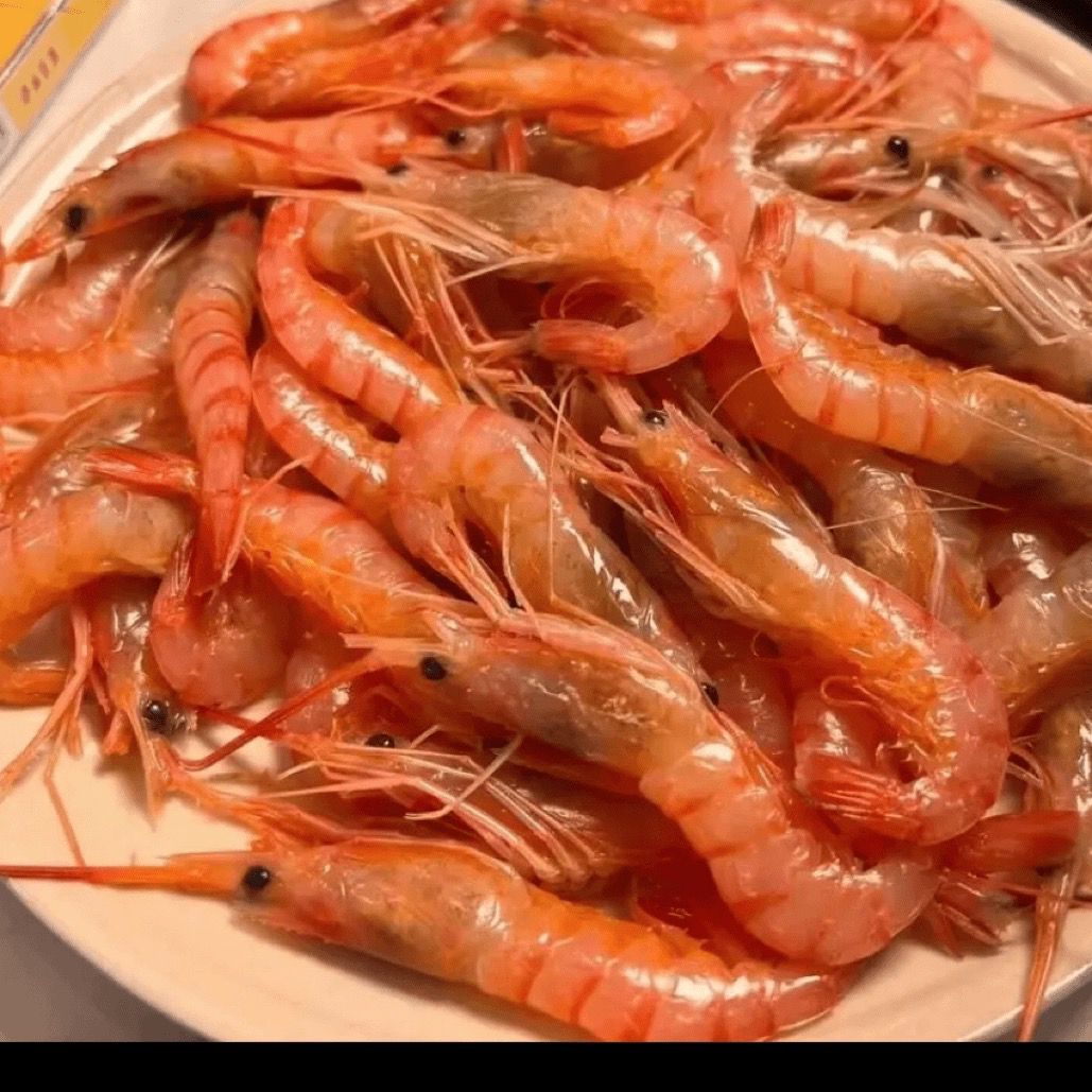 广东省汕尾市陆丰甲子生腌红中虾特产海捕新鲜红头虾红虾自制即食