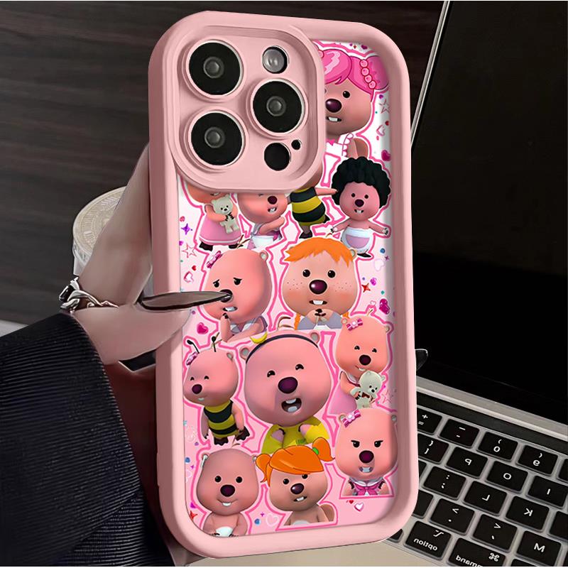 俏皮露比苹果15promax手机壳iPhone14网红13PRO卡通12防摔11可爱