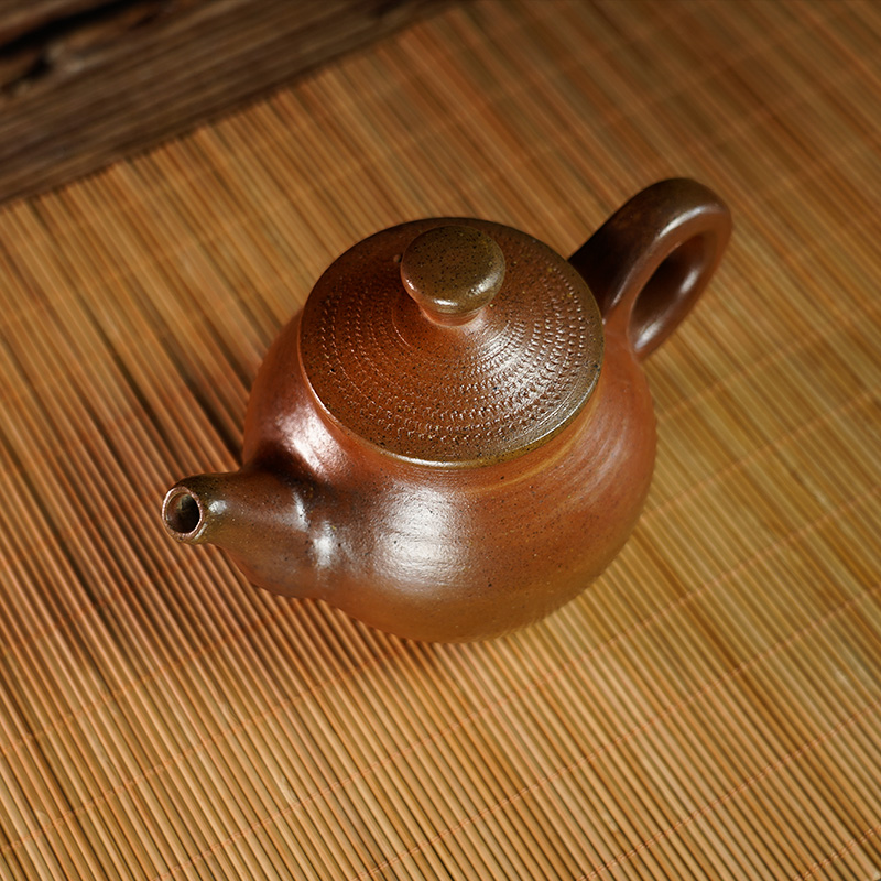 【直播间】云南纯手工柴烧土陶茶壶泡茶壶仿古壶中式复古陶瓷柴烧壶