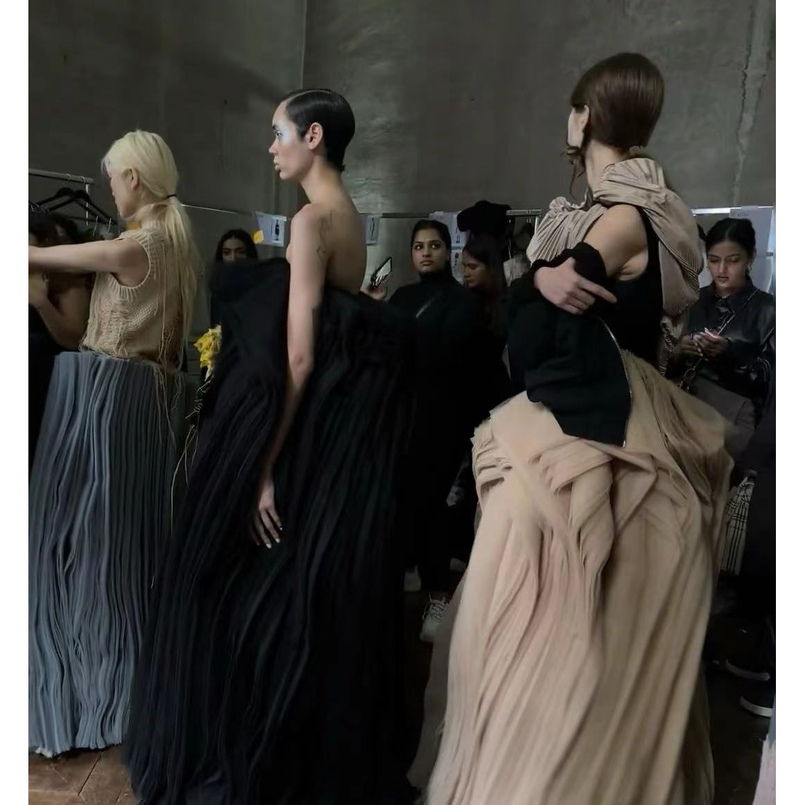 CLYQ2337 美国客人订单T字提花针织连衣裙