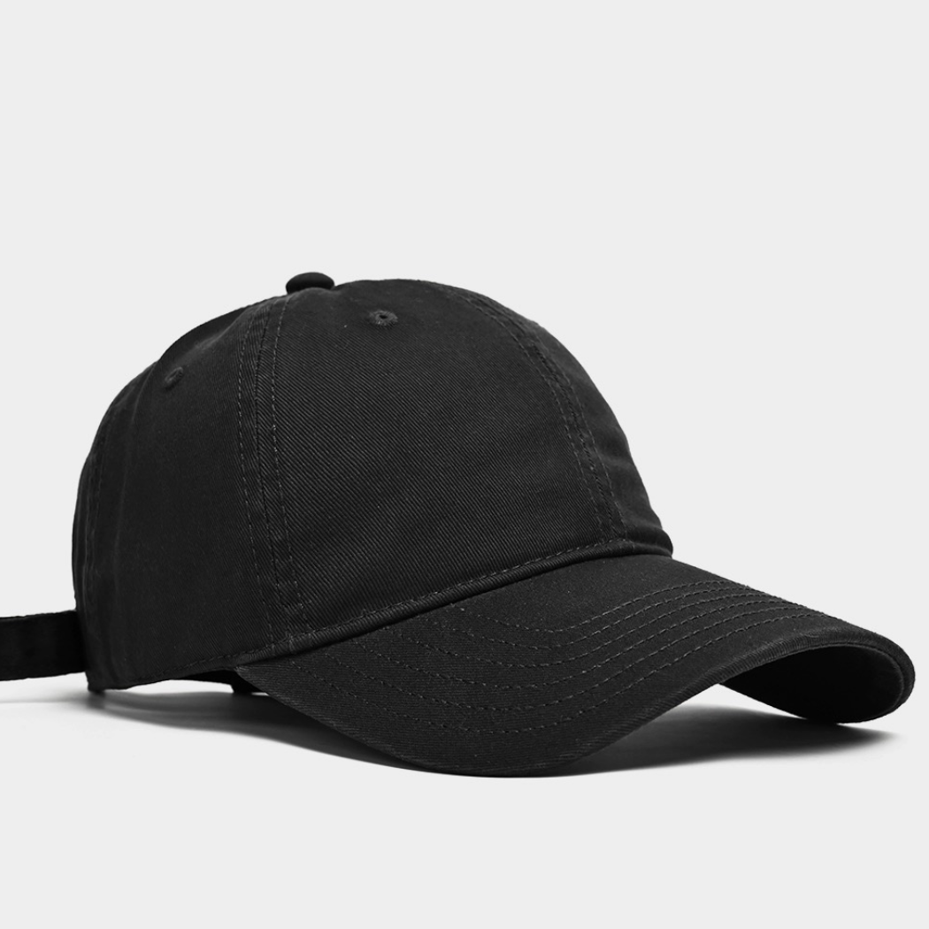 2024新款光板纯色纯棉加宽加深棒球帽男女宽檐显脸小遮阳透气