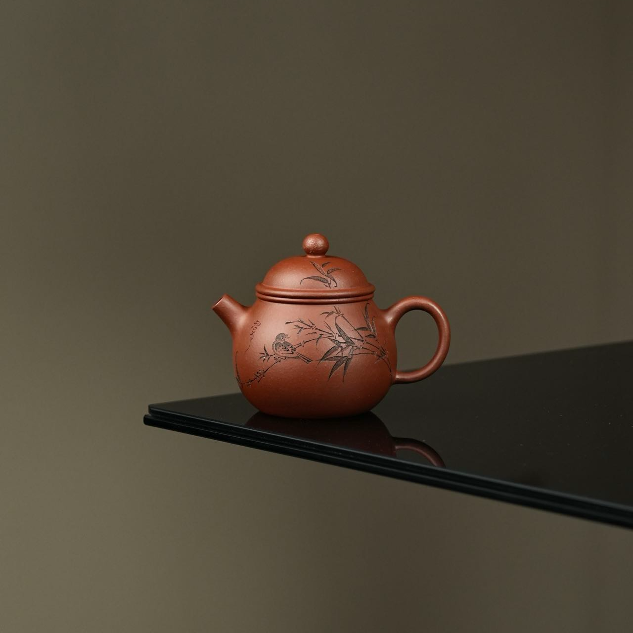 乘风阁原创.红清水【小知足】紫砂茶壶.120cc