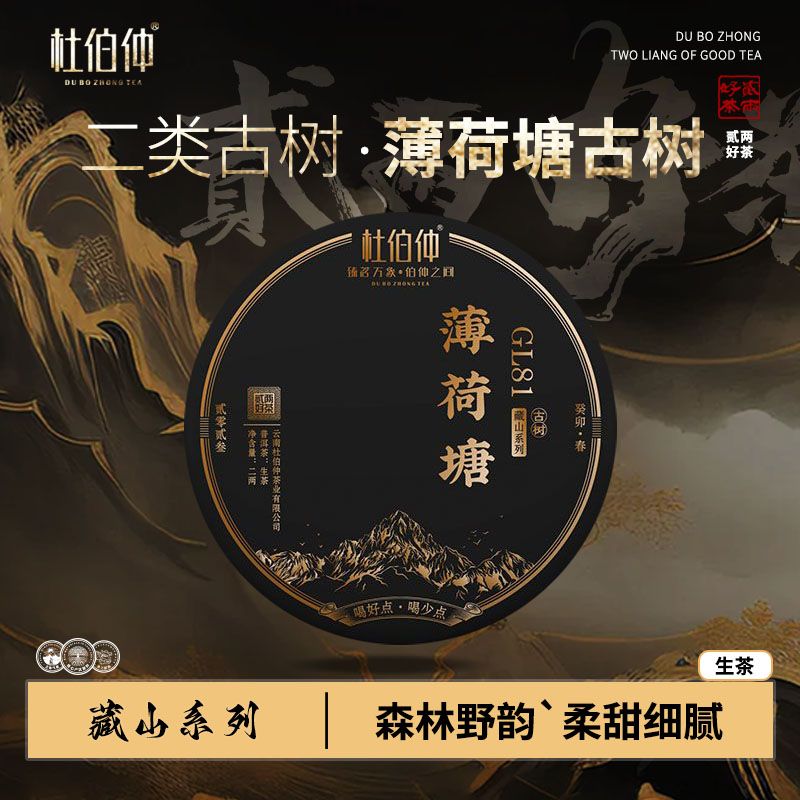 【藏山】2023年 薄荷塘二类 生茶普洱茶 饼茶 100克/饼 有茶样