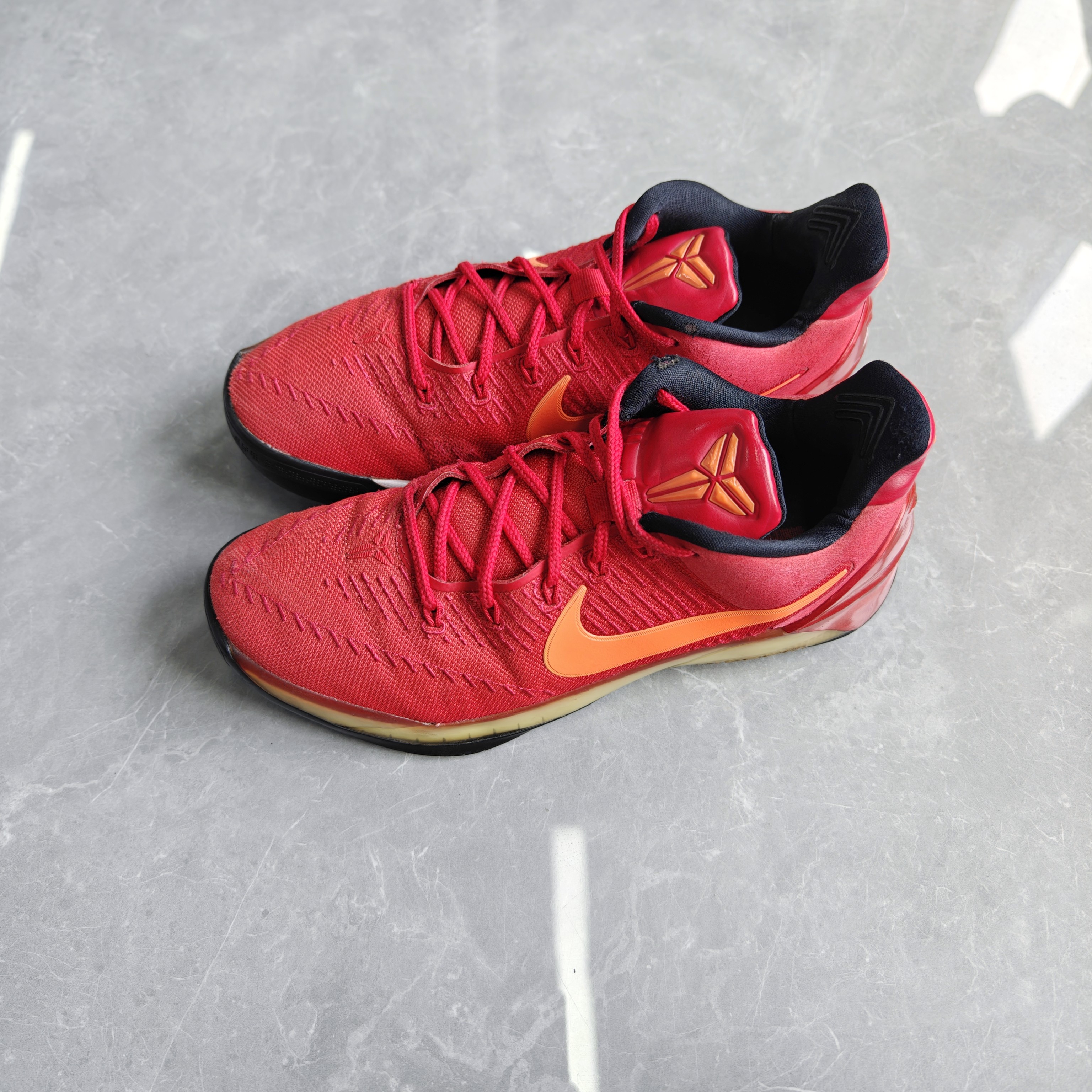 44码/耐克Nike 科比kobe ad大红篮球鞋/9新无盒鞋帮瑕疵/公价2699