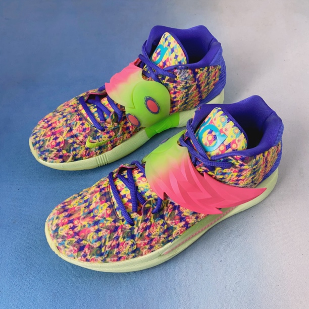 46码/9新/Nike耐克 杜兰特KD14彩虹 中帮实战篮球鞋/鞋面轻微破损