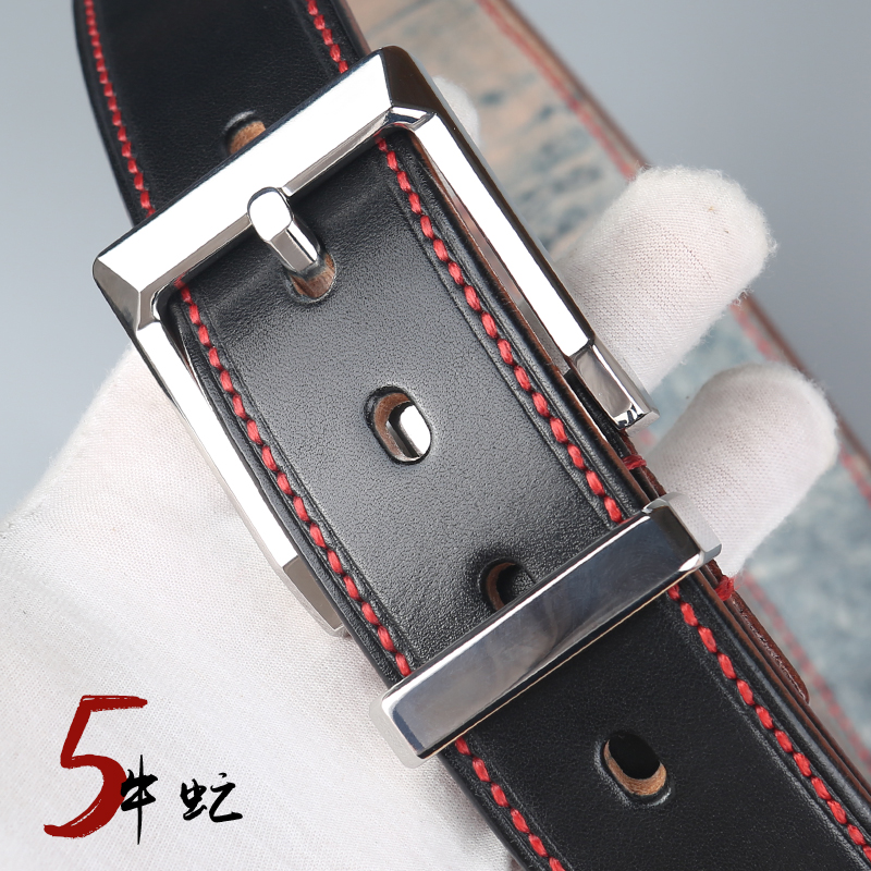 牛虻5纯手工皮带定制男头层牛皮枥木昭南马缰革植鞣革真皮腰带