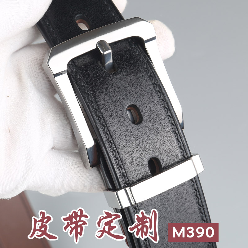 M390粉末钢纯手工皮带男士头层牛皮腰带定制枥木昭南马缰裤带