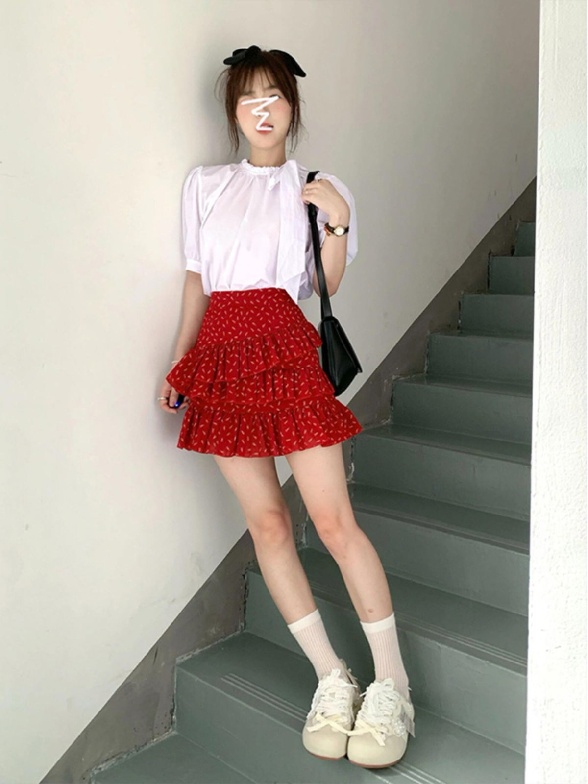 夏装搭配一整套小个子松弛感多巴胺穿搭减龄时尚盐系炸街两件套装