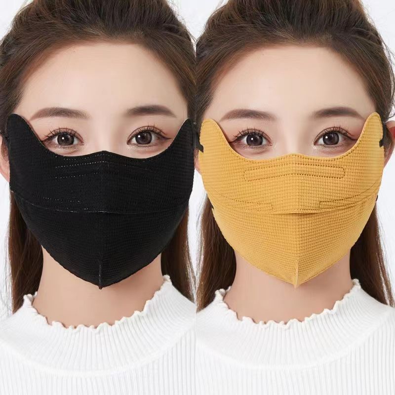 艺典秀秋冬季防寒面罩3D立体护眼角户外骑行开口透气保暖口罩防尘
