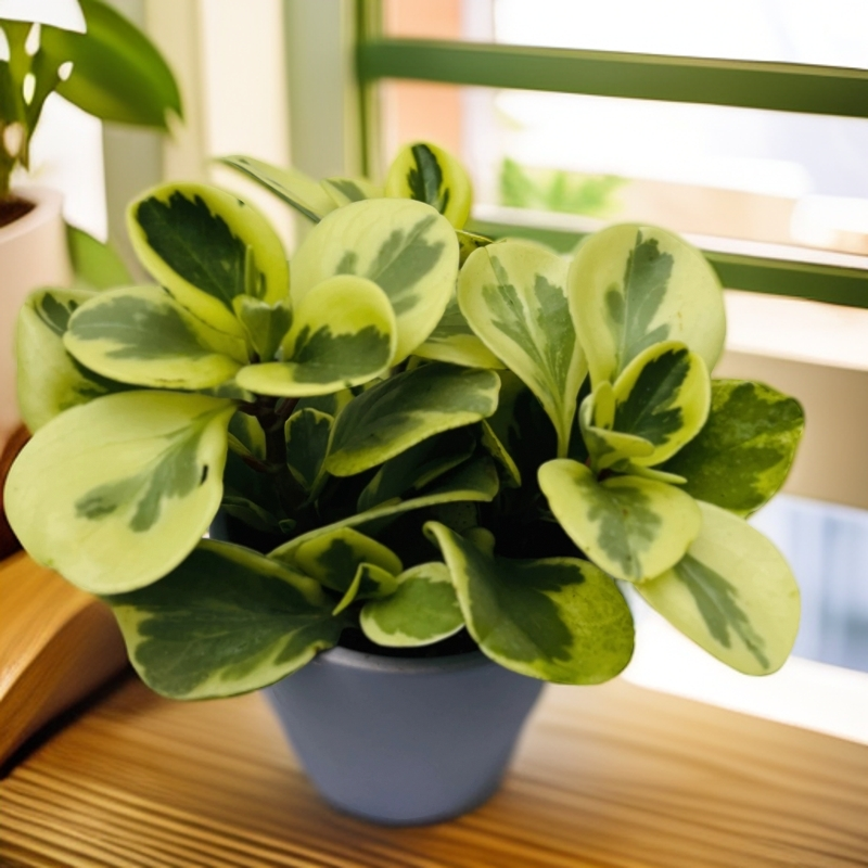 金边碧玉花叶碧玉豆瓣绿盆栽圆叶椒草室内桌面绿植耐干旱好养护