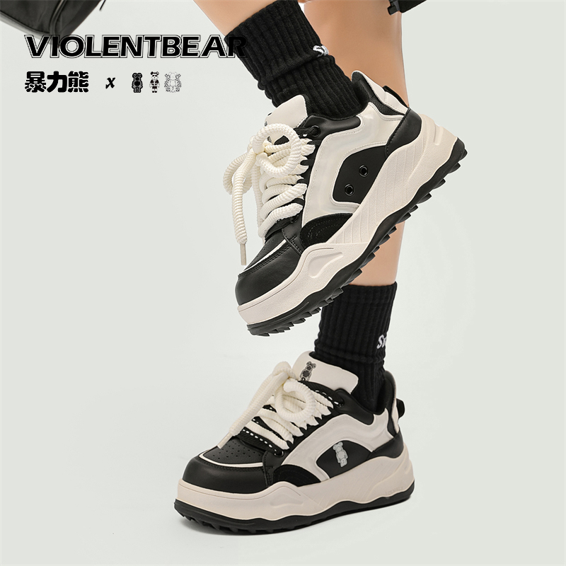 Violentbear/暴力熊情侣款新品设计师款时尚百搭厚底潮鞋 356-8