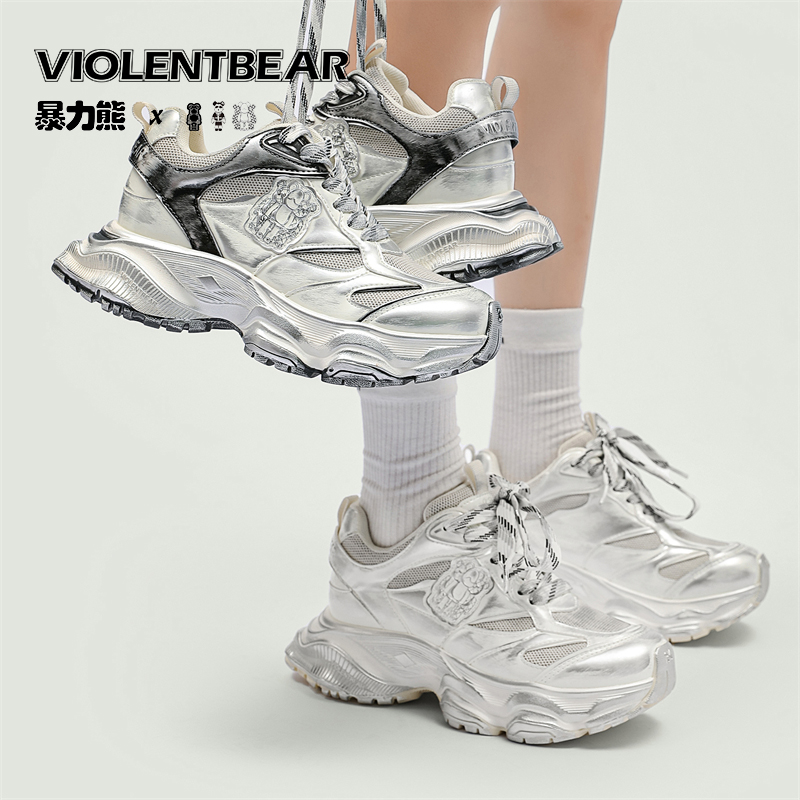 Violentbear/暴力熊时尚舒适百搭透气擦色情侣老爹鞋7905