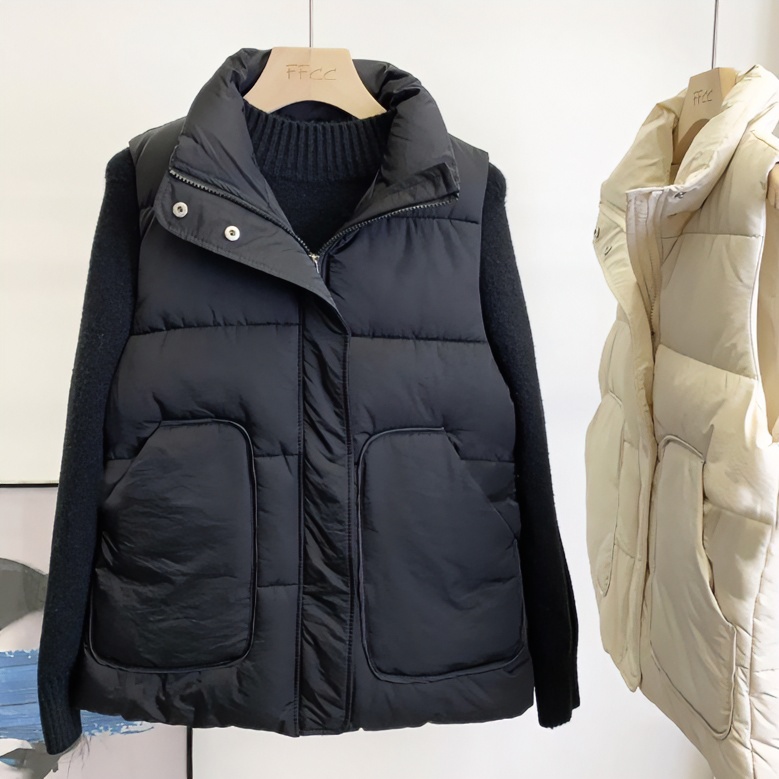 胖mm百搭棉服马甲女秋冬新款显瘦外穿大码女款马夹百搭外套背心