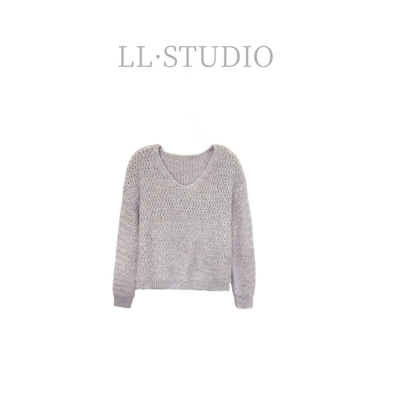 妙兮·LL 秋季新款轻奢高级感女装毛织上衣*20241485