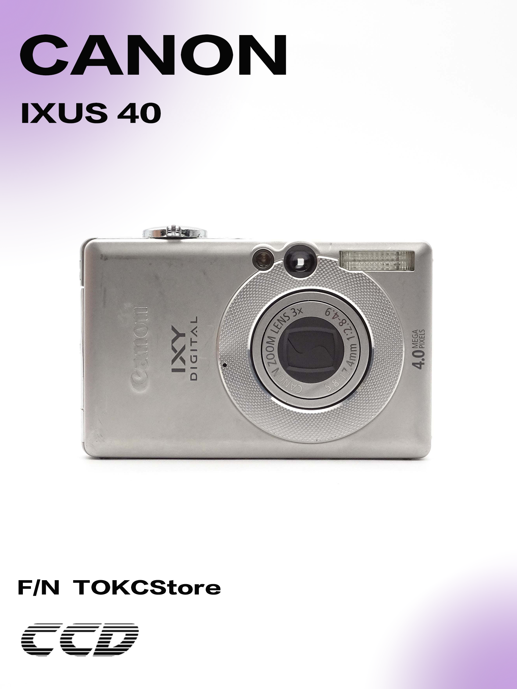 95新 Canon/佳能 佳能 ixus40数码相机 ccd复古相机
