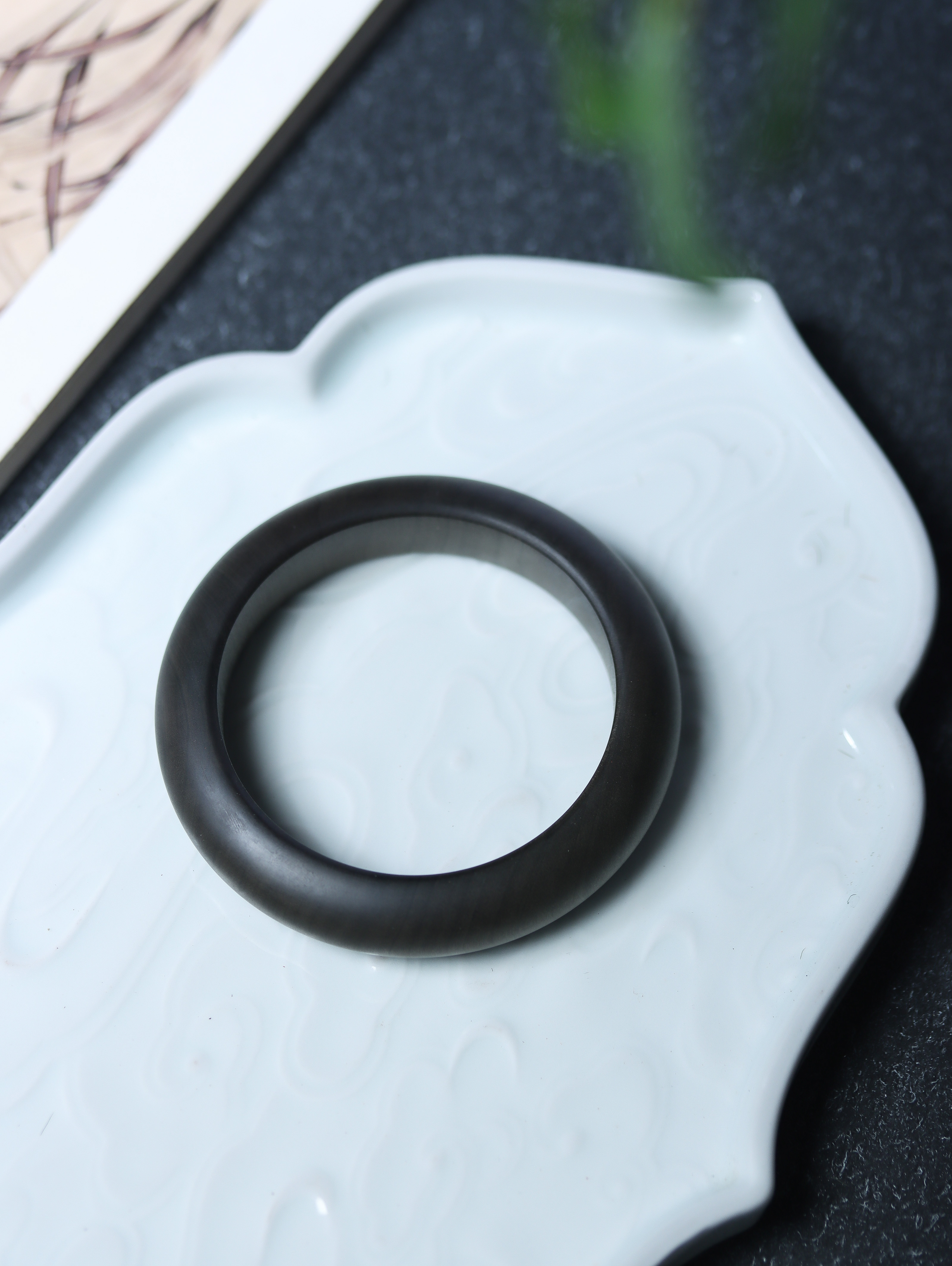 【梨园秋】印度老山檀香阴沉料正装镯