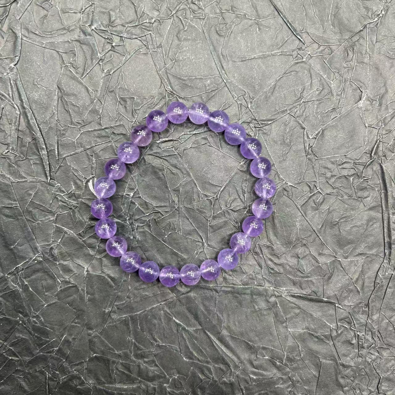 天然薰衣草紫水晶手串8