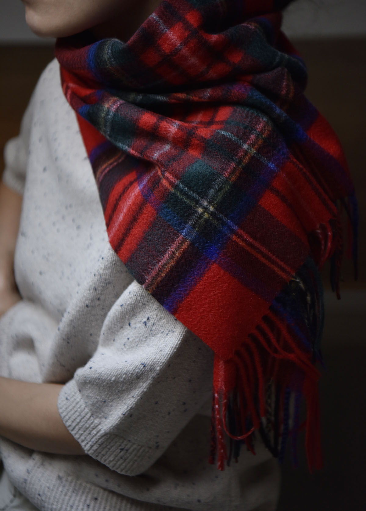 经典苏格兰英伦红格子围巾 加长加大版 百搭学生加厚保暖
