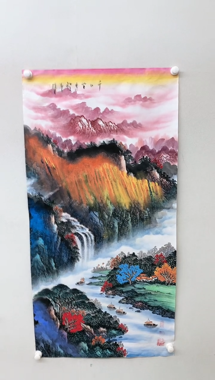 【闪购商品】绘画吴瑞君-四尺山水/无框/Y004