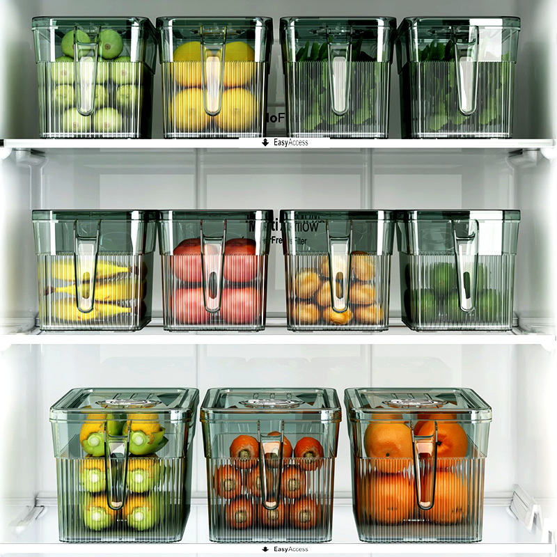 优勤冰箱收纳盒厨房整理蔬菜水果保鲜盒冷冻盒饺子盒鸡蛋储物盒子