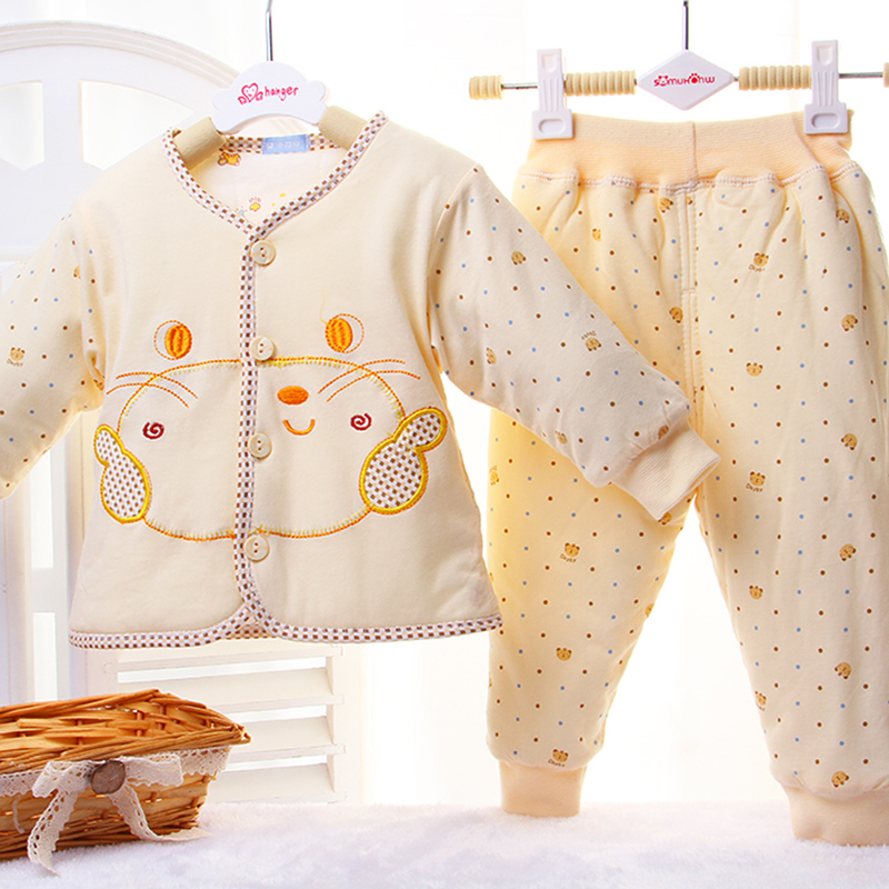 男女宝宝冬季棉袄婴幼儿衣服秋冬款棉衣套装纯棉