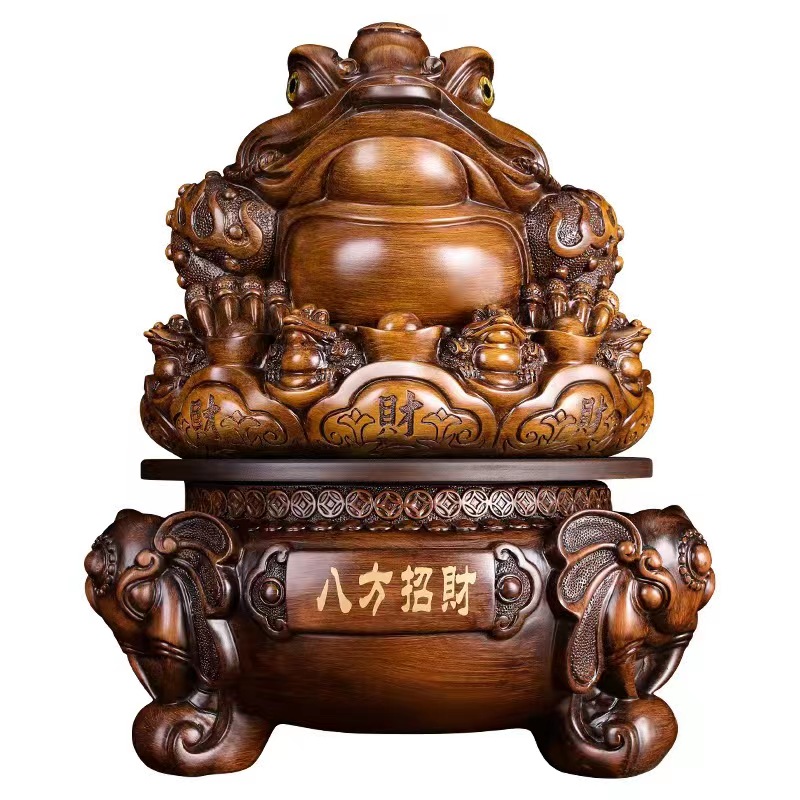 大八方招财整雕摆件（34cm*34cm*40cm）