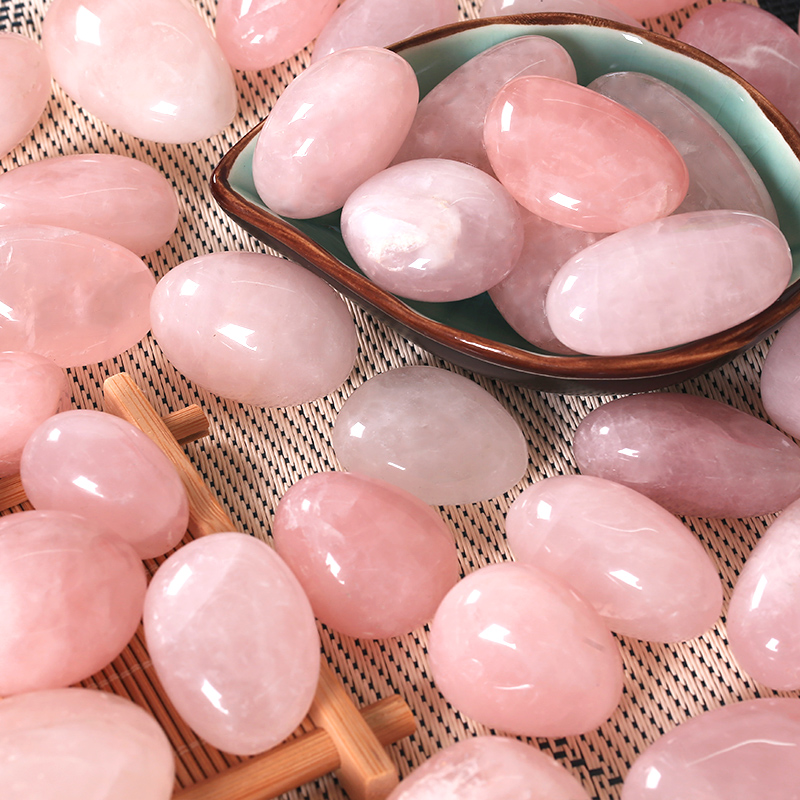 粉水晶郁金香水培石子鱼缸铺底石头盆栽多肉铺面家居摆件装饰造景