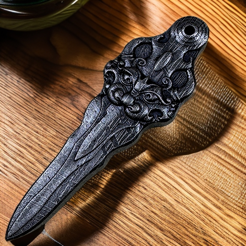 铁合金吊坠 阿勒泰雕刻降魔杵