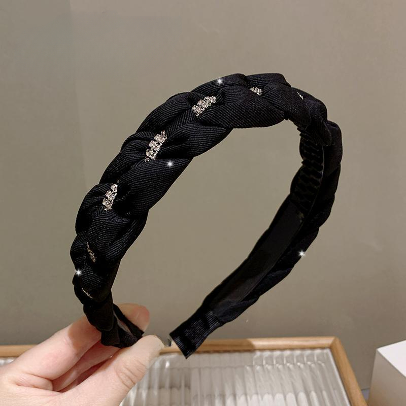 新款发箍女高级感网红显脸小颅顶增高时尚百搭气质麻花小香风发卡