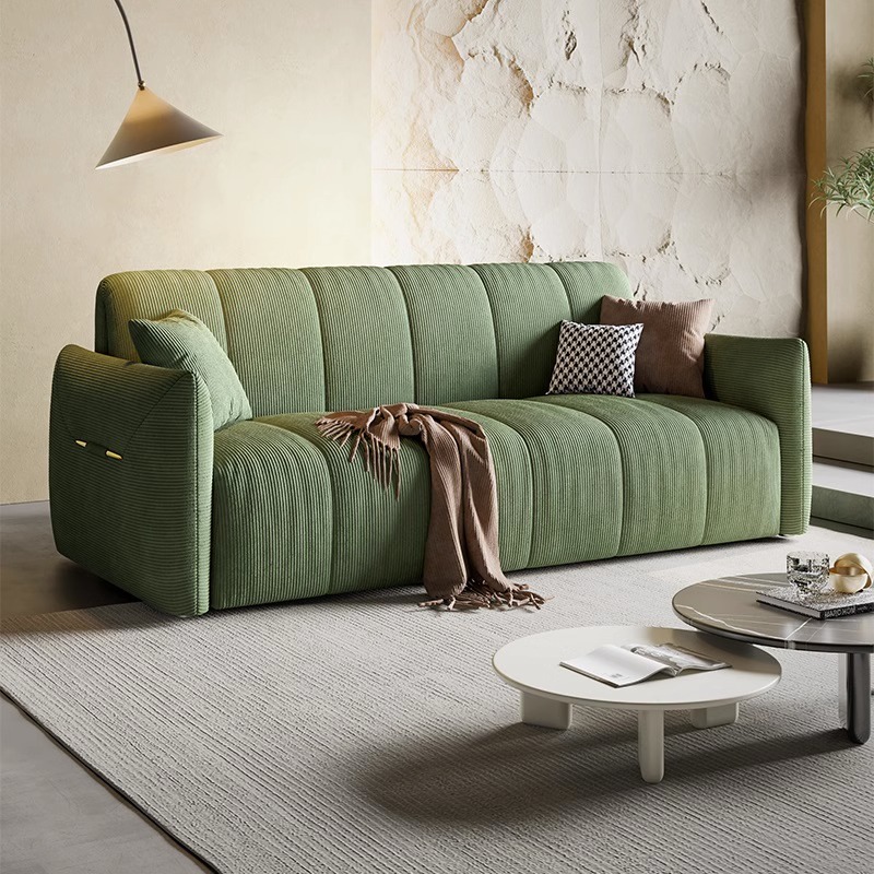 法式奶油风电动沙发床两用小户型智能遥控伸缩折叠多功能梳化床