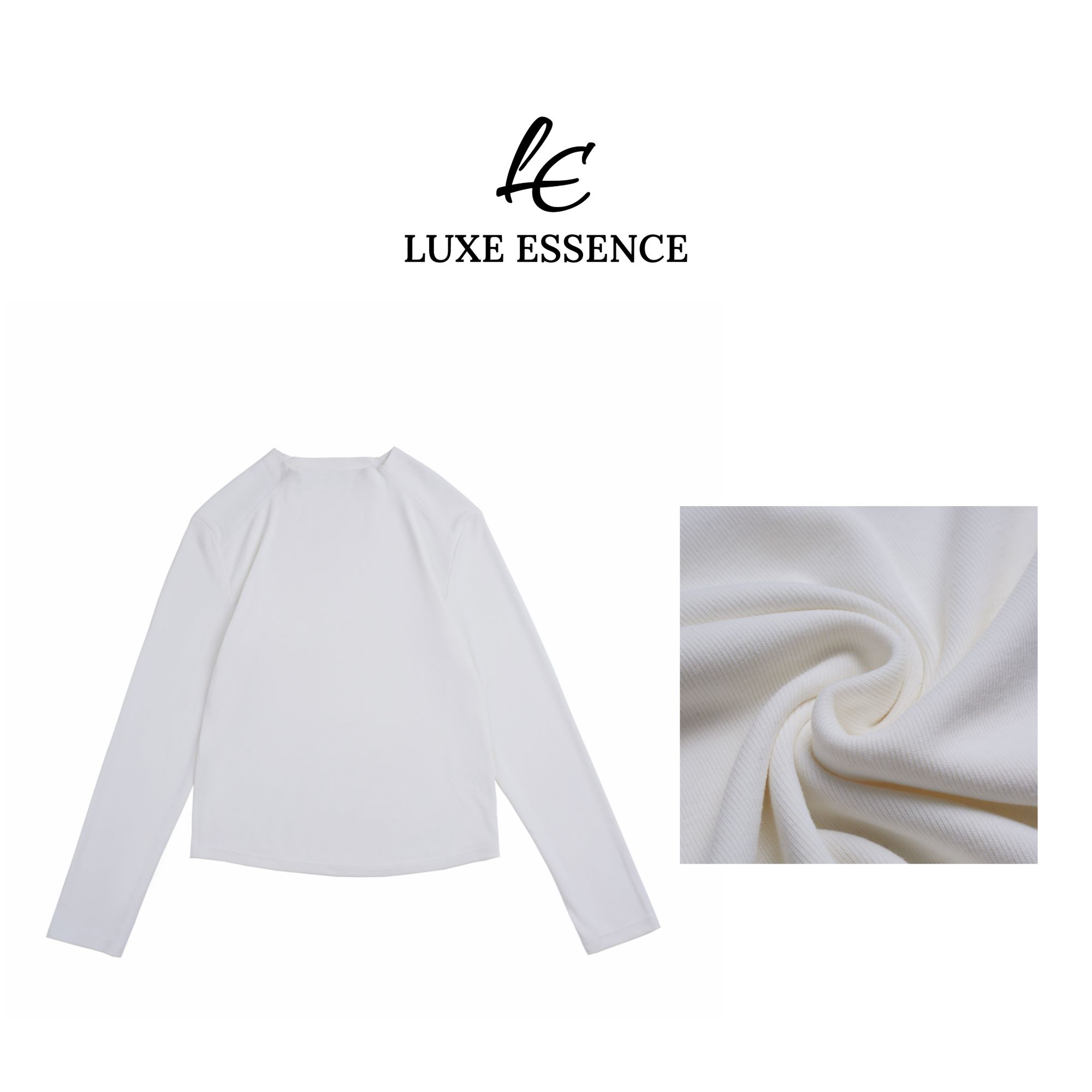 Luxe Essence【亲肤】冬季时尚铜氨丝绒感舒适打底衫TX24049-S007