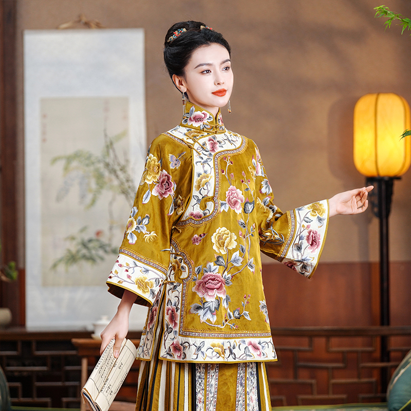 「金玉瑶」丽古龙 金龟 国风原创设计重工刺绣中国风女装汉服上衣