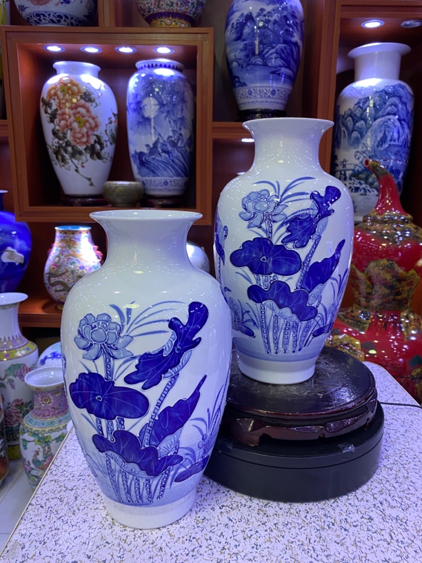 全手工雕刻工艺荷花鱼