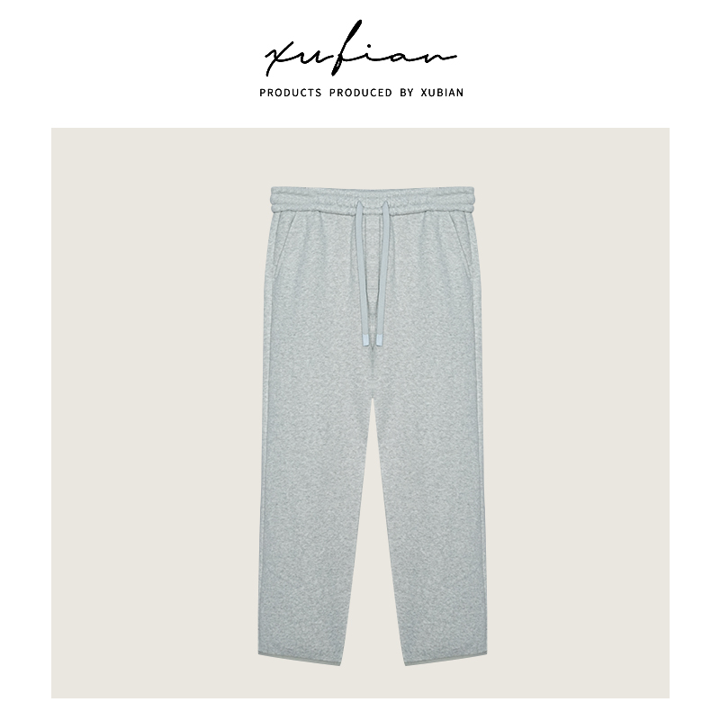  暖心 不惧寒冬多色重磅针织加绒保暖休闲裤宽松阔腿直筒舒适