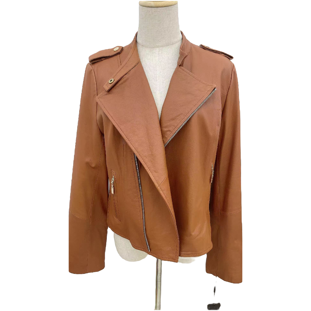 网红 直播间为准外套气质短款百搭时尚女士休闲真皮春季简约