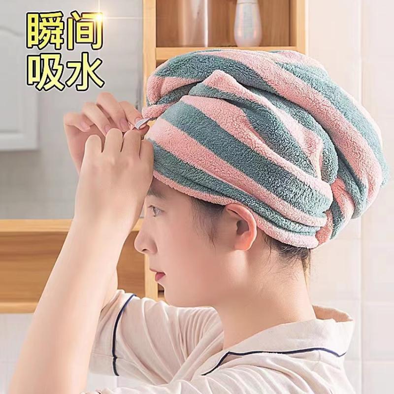 新疆包邮加厚不伤头发干发帽吸水速干加厚2023新款成人头发速干帽
