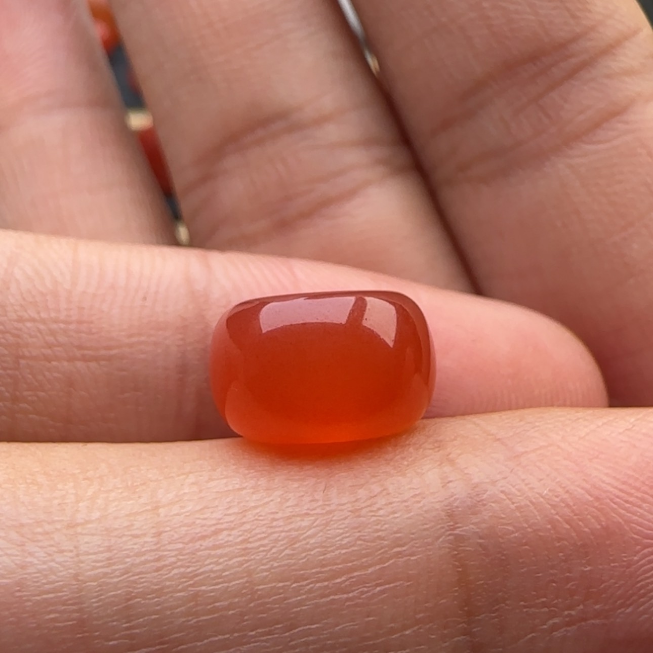 【闪购商品】南红玛瑙墩子11.1x6.9未镶嵌