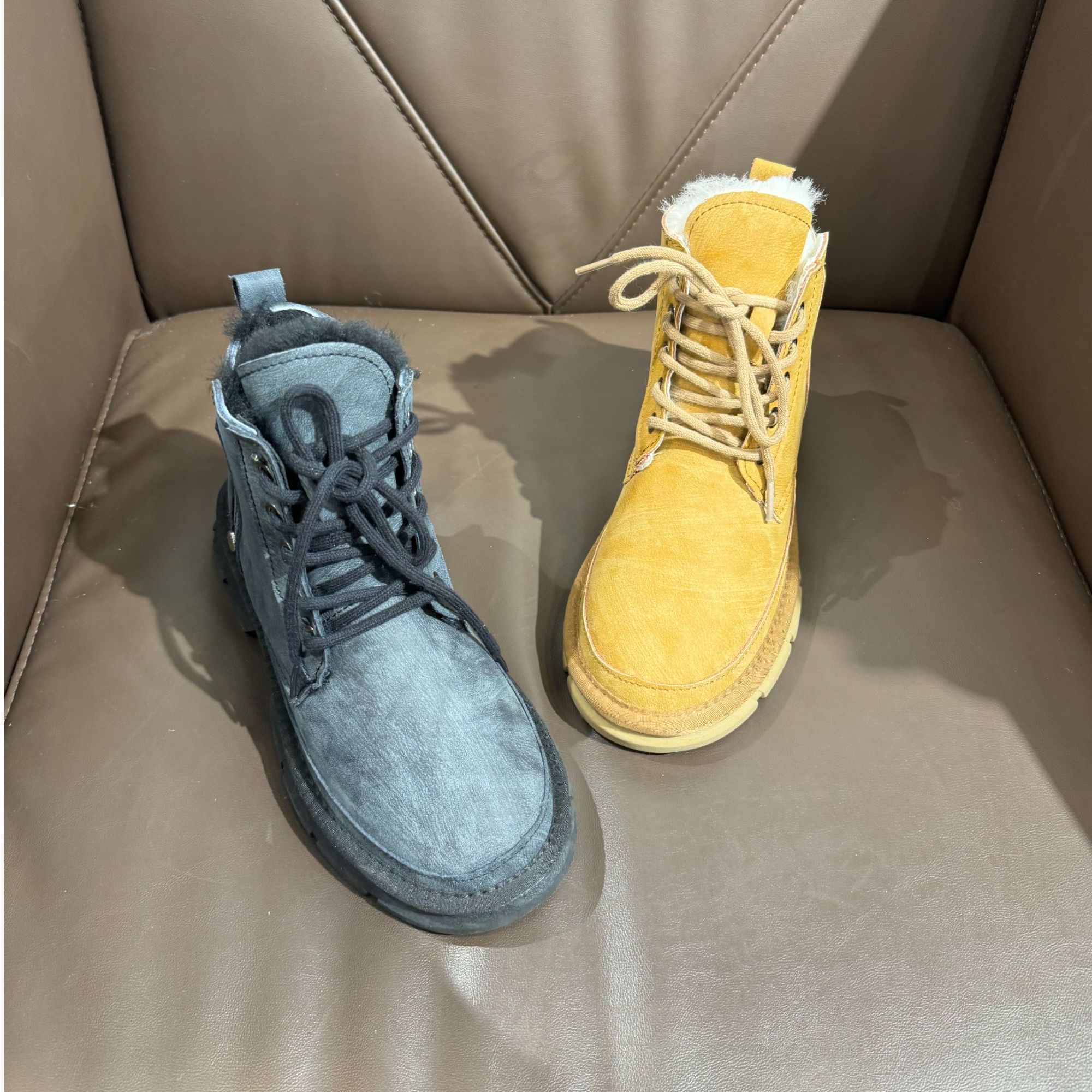 春天家品牌2024年冬季新款时尚厚底翻毛皮真毛加厚保暖防滑雪地靴