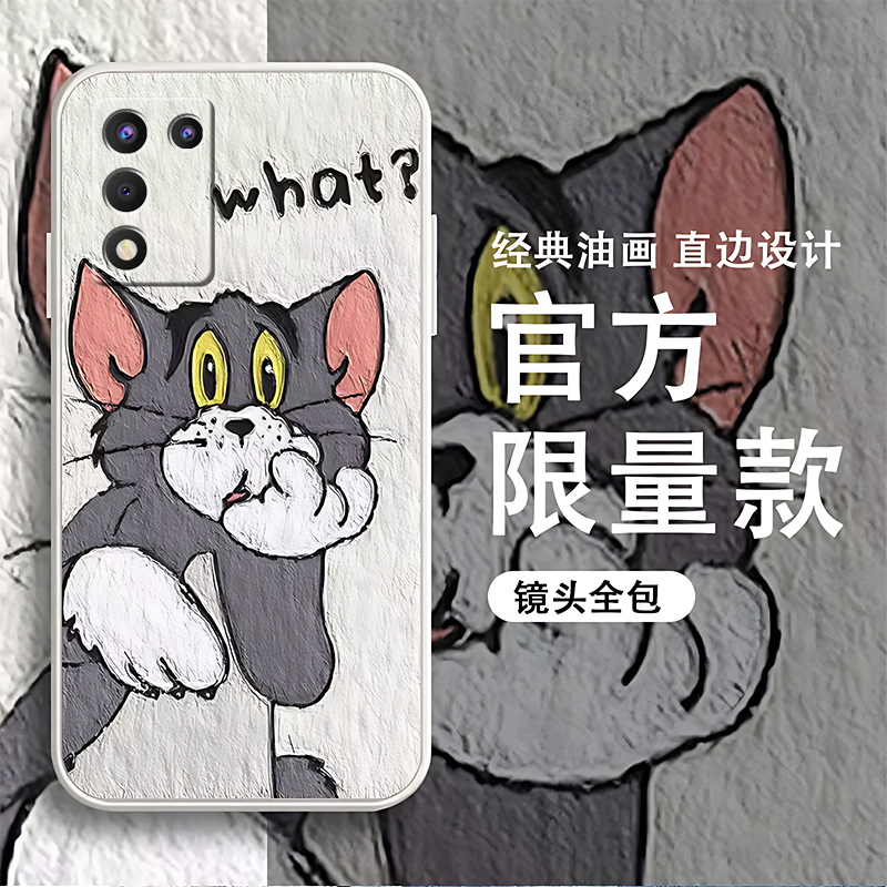 适用于OPPOk9s手机壳全包边汤姆杰瑞硅胶保护壳新款男女网红潮ins
