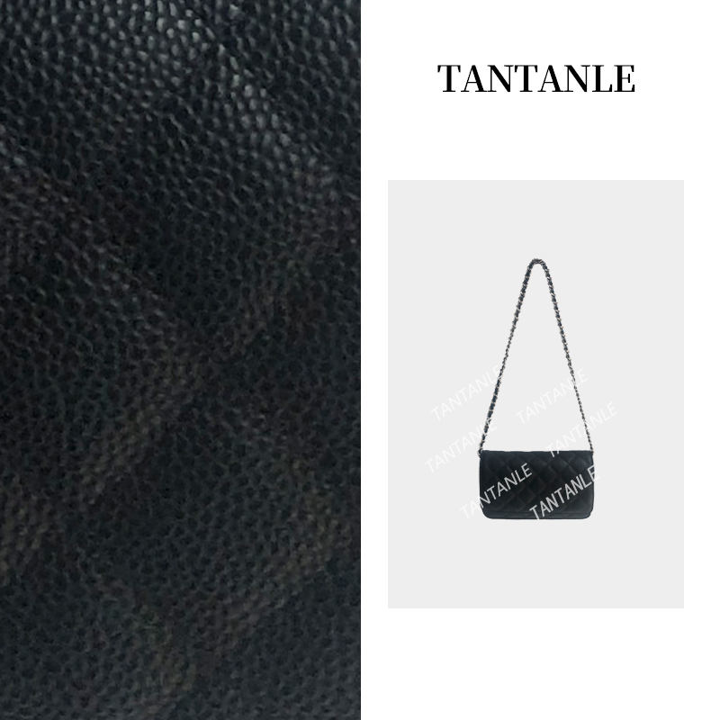 高定时尚单肩斜跨百搭简约小香风潮流银黑色女包