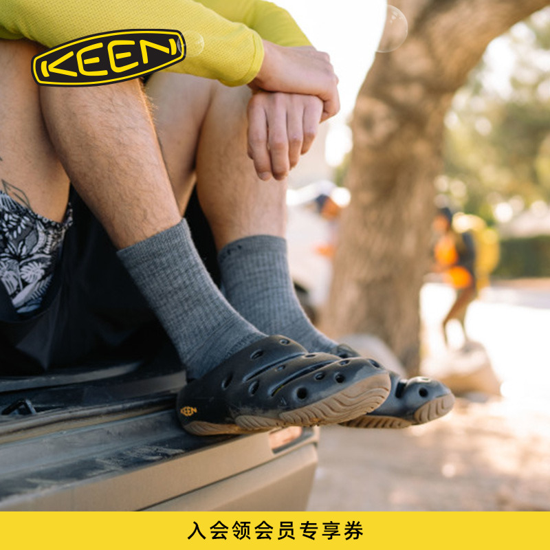 KEEN官方 YOGUI户外休闲鞋时尚潮搭防滑透气男款沙滩凉拖鞋溯溪鞋